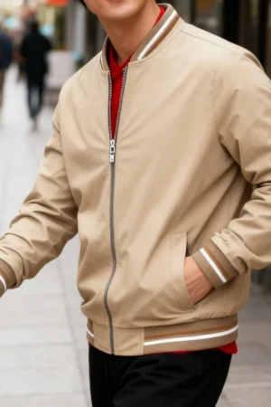 2026 Men's New Casual Jacket Spring and Autumn Collection Solid Color Comfortable Zipper Fashion Windproof Jacket