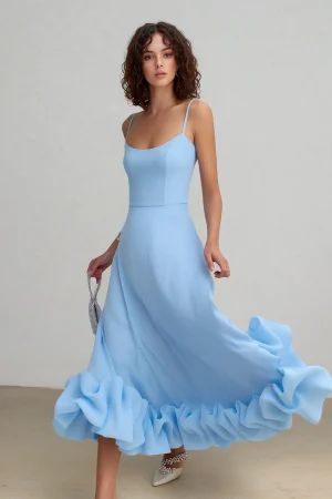 Women Dress A Line Korean Fashion Solid Color Elegant Cocktail Party Dress Sleeveless Wedding Semi Formal Female Clothing